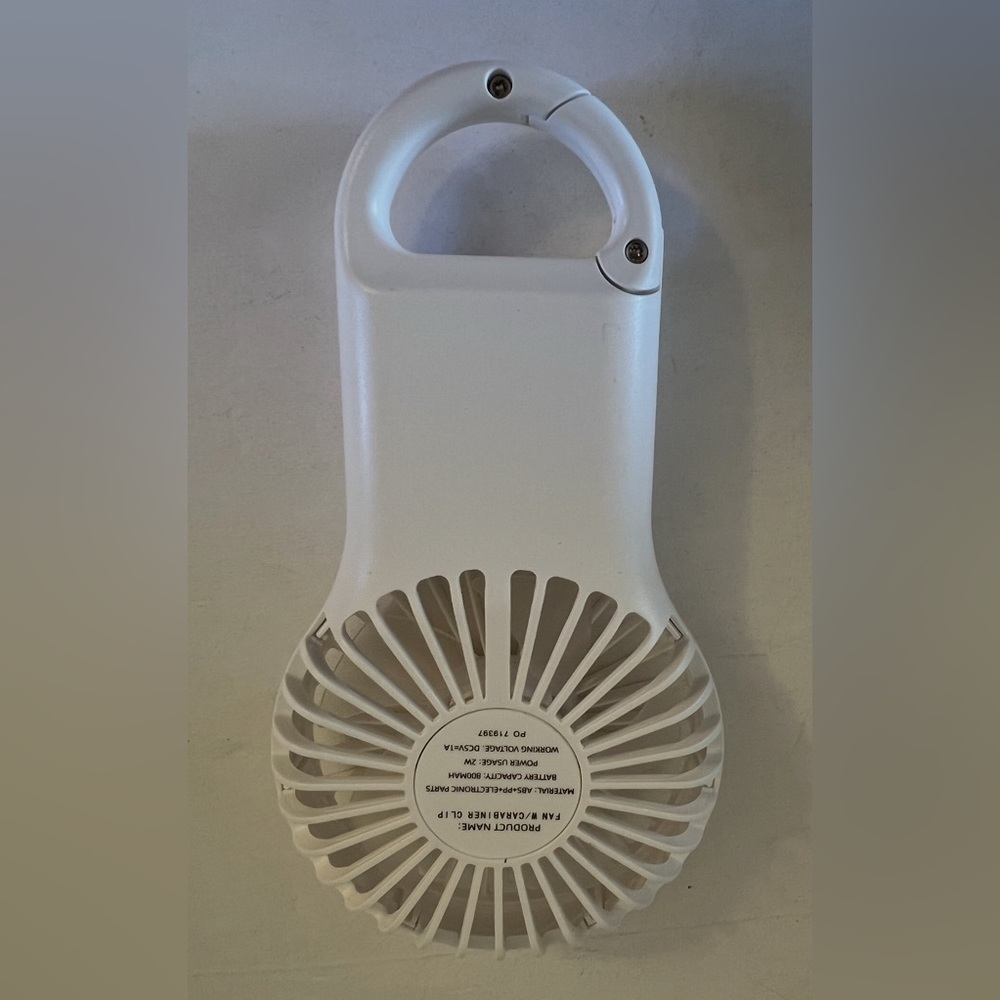 Portable White Handheld Fan New